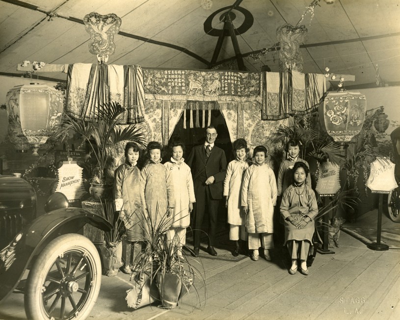 Photo from 8th annual auto show, 1919