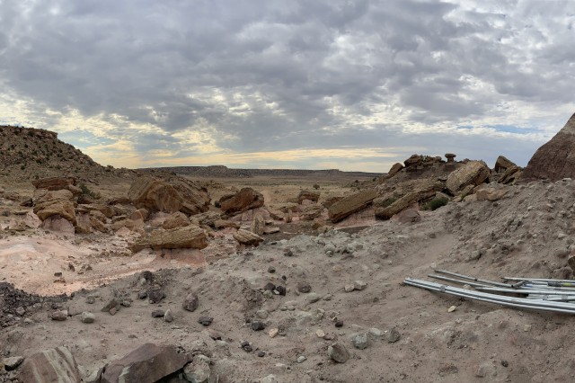 Landscape of a quarry in utah